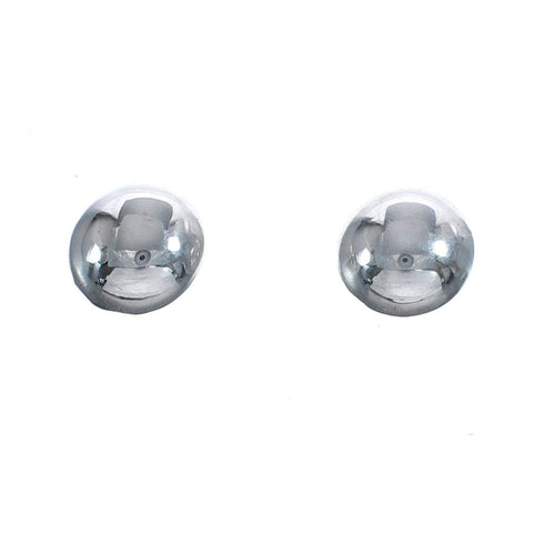 Native American Navajo Authentic Sterling Silver Post Stud Earrings AX124330